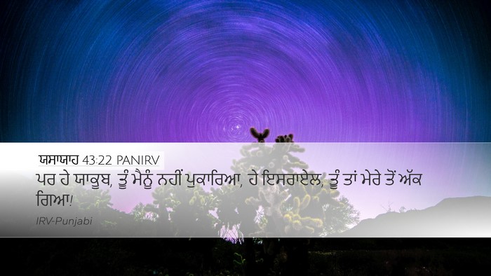 ਯਸਾਯਾਹ 43:22 PANIRV Bible Verse Image