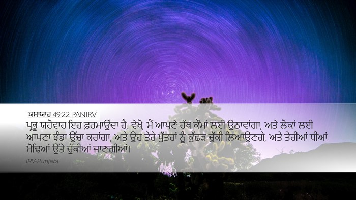 ਯਸਾਯਾਹ 49:22 PANIRV Bible Verse Image