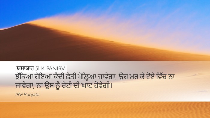 ਯਸਾਯਾਹ 51:14 PANIRV Bible Verse Image