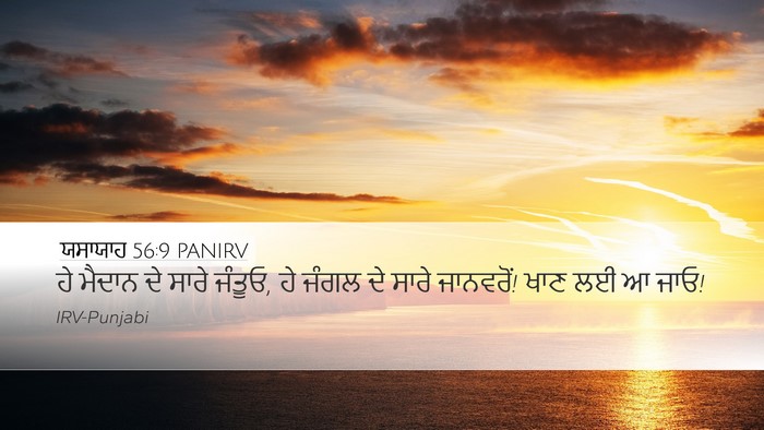 ਯਸਾਯਾਹ 56:9 PANIRV Bible Verse Image