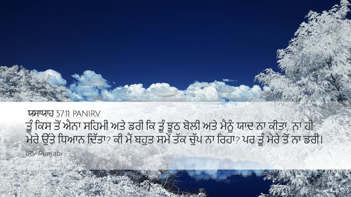 ਯਸਾਯਾਹ 57:11 PANIRV Bible Verse Image