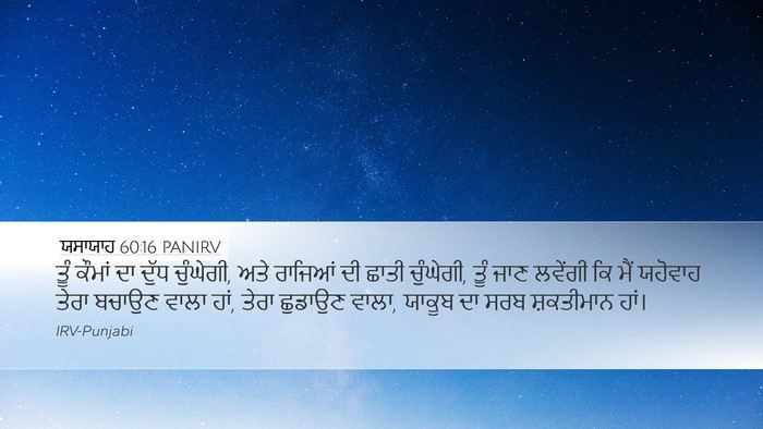 ਯਸਾਯਾਹ 60:16 PANIRV Bible Verse Image
