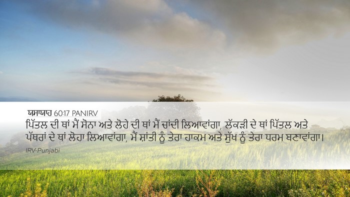 ਯਸਾਯਾਹ 60:17 PANIRV Bible Verse Image