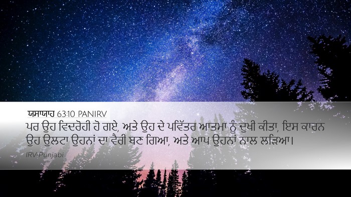 ਯਸਾਯਾਹ 63:10 PANIRV Bible Verse Image