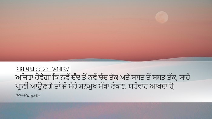 ਯਸਾਯਾਹ 66:23 PANIRV Bible Verse Image