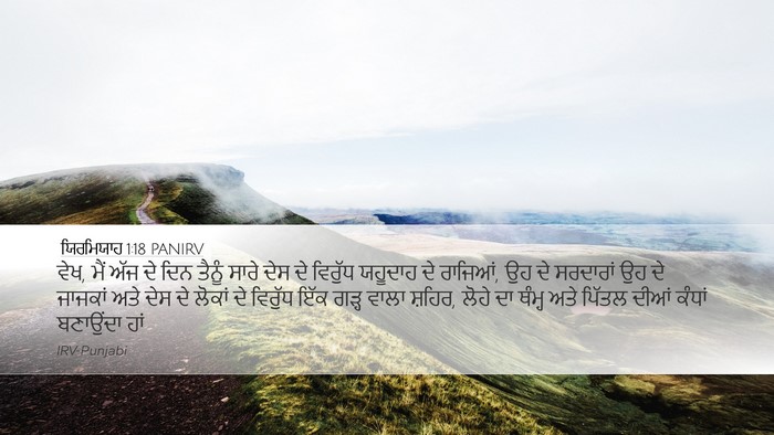 ਯਿਰਮਿਯਾਹ 1:18 PANIRV Bible Verse Image