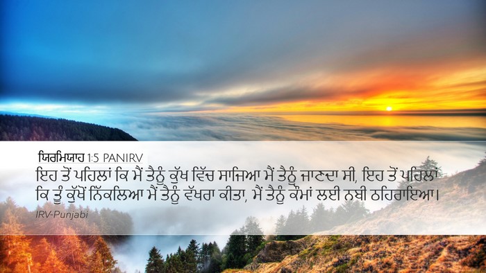 ਯਿਰਮਿਯਾਹ 1:5 PANIRV Bible Verse Image