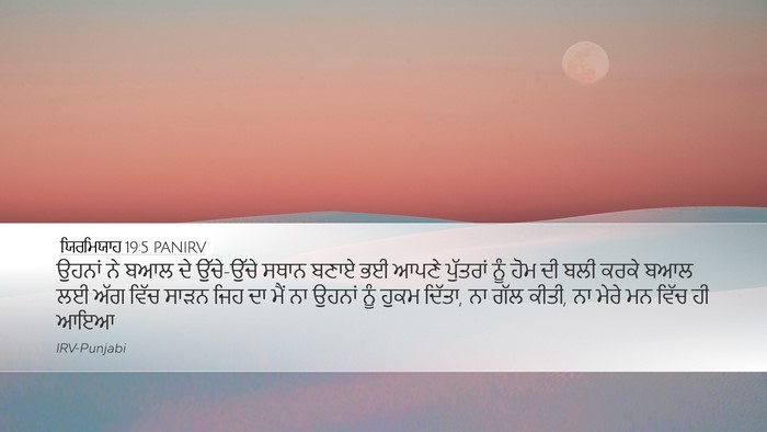 ਯਿਰਮਿਯਾਹ 19:5 PANIRV Bible Verse Image