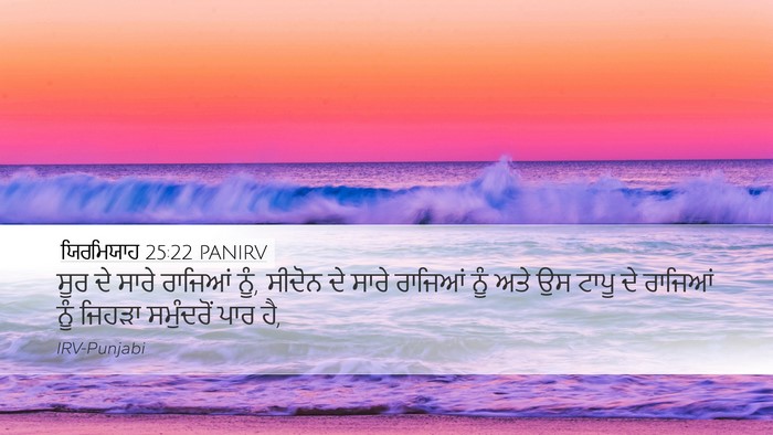 ਯਿਰਮਿਯਾਹ 25:22 PANIRV Bible Verse Image