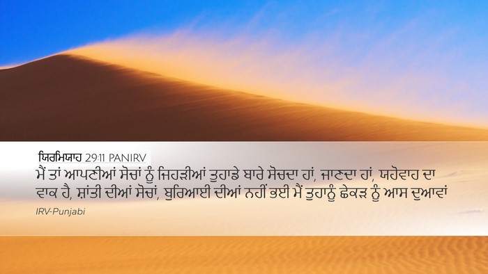 ਯਿਰਮਿਯਾਹ 29:11 PANIRV Bible Verse Image