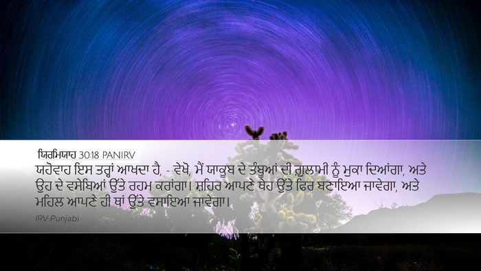 ਯਿਰਮਿਯਾਹ 30:18 PANIRV Bible Verse Image