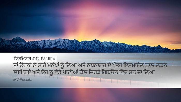 ਯਿਰਮਿਯਾਹ 41:12 PANIRV Bible Verse Image