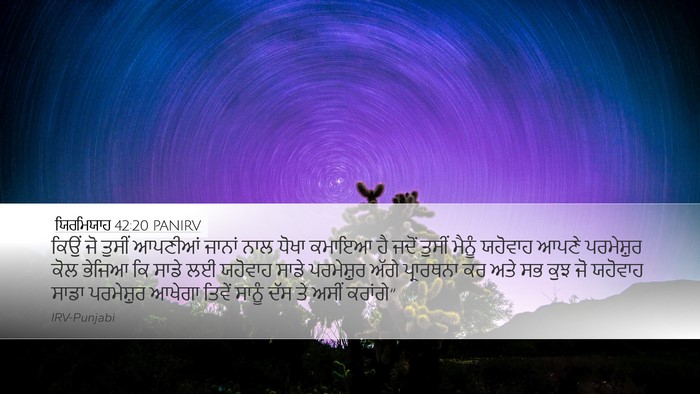 ਯਿਰਮਿਯਾਹ 42:20 PANIRV Bible Verse Image
