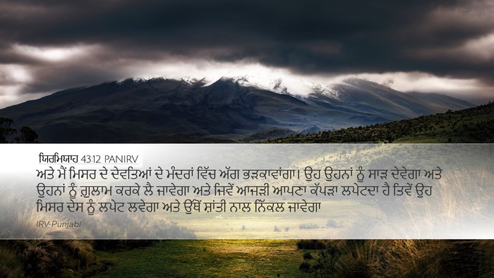 ਯਿਰਮਿਯਾਹ 43:12 PANIRV Bible Verse Image