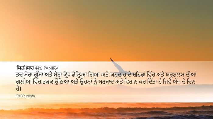 ਯਿਰਮਿਯਾਹ 44:6 PANIRV Bible Verse Image