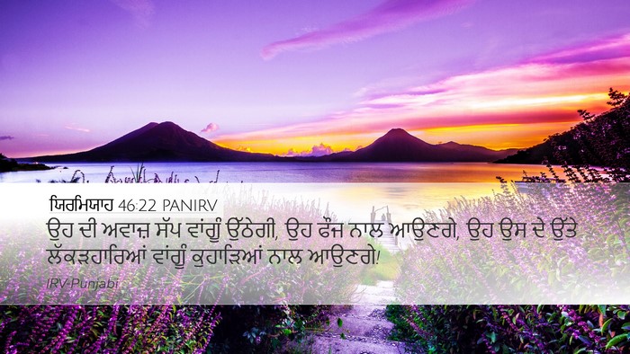ਯਿਰਮਿਯਾਹ 46:22 PANIRV Bible Verse Image