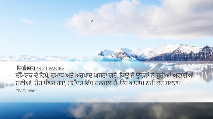 ਯਿਰਮਿਯਾਹ 49:23 PANIRV Bible Verse Image