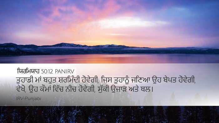 ਯਿਰਮਿਯਾਹ 50:12 PANIRV Bible Verse Image