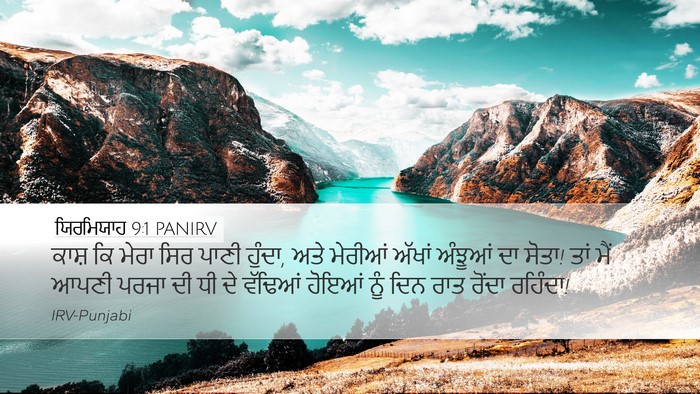 ਯਿਰਮਿਯਾਹ 9:1 PANIRV Bible Verse Image