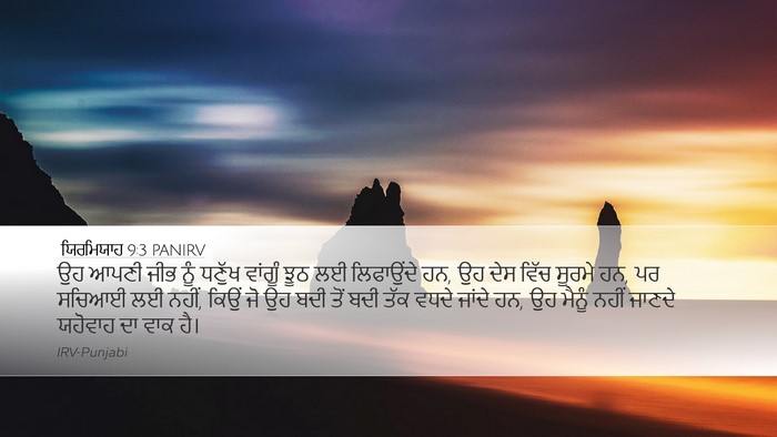 ਯਿਰਮਿਯਾਹ 9:3 PANIRV Bible Verse Image