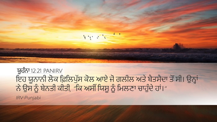 ਯੂਹੰਨਾ 12:21 PANIRV Bible Verse Image
