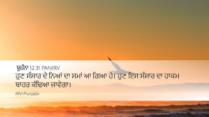 ਯੂਹੰਨਾ 12:31 PANIRV Bible Verse Image