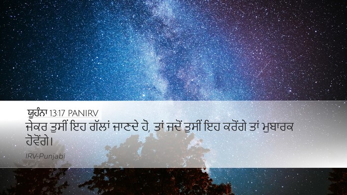 ਯੂਹੰਨਾ 13:17 PANIRV Bible Verse Image