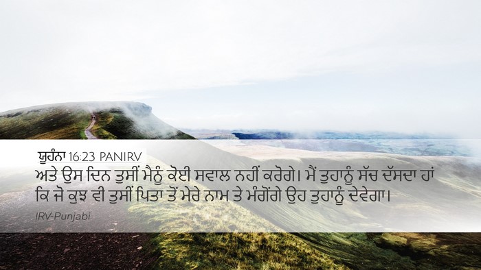 ਯੂਹੰਨਾ 16:23 PANIRV Bible Verse Image