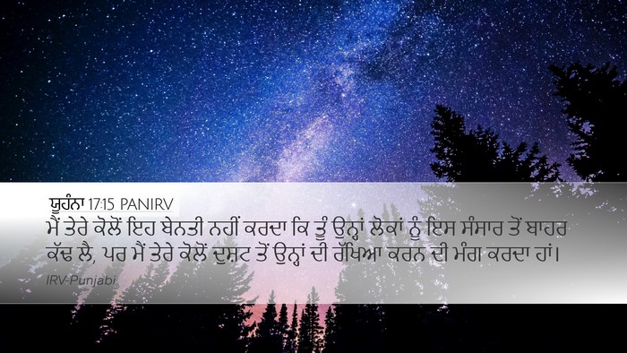 ਯੂਹੰਨਾ 17:15 PANIRV Bible Verse Image