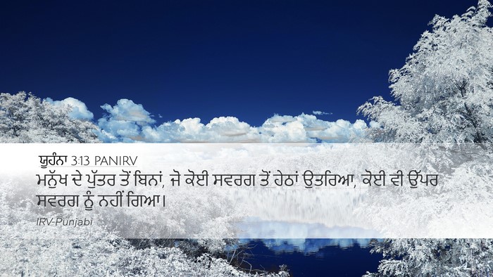 ਯੂਹੰਨਾ 3:13 PANIRV Bible Verse Image