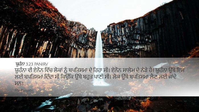 ਯੂਹੰਨਾ 3:23 PANIRV Bible Verse Image