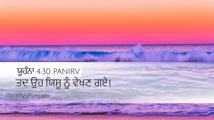 ਯੂਹੰਨਾ 4:30 PANIRV Bible Verse Image