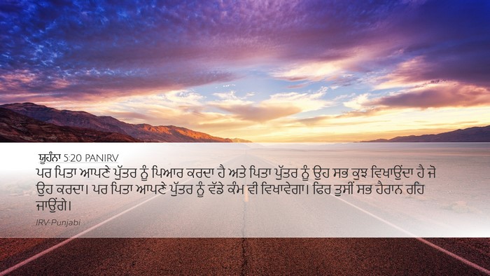 ਯੂਹੰਨਾ 5:20 PANIRV Bible Verse Image