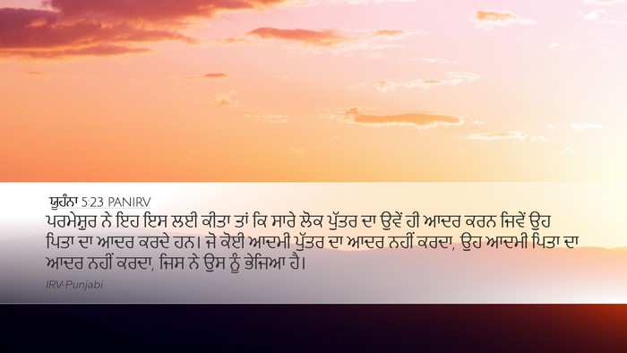 ਯੂਹੰਨਾ 5:23 PANIRV Bible Verse Image