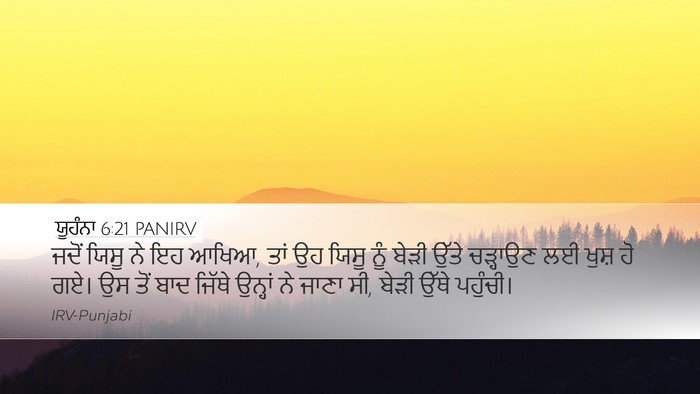 ਯੂਹੰਨਾ 6:21 PANIRV Bible Verse Image