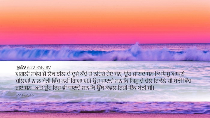 ਯੂਹੰਨਾ 6:22 PANIRV Bible Verse Image