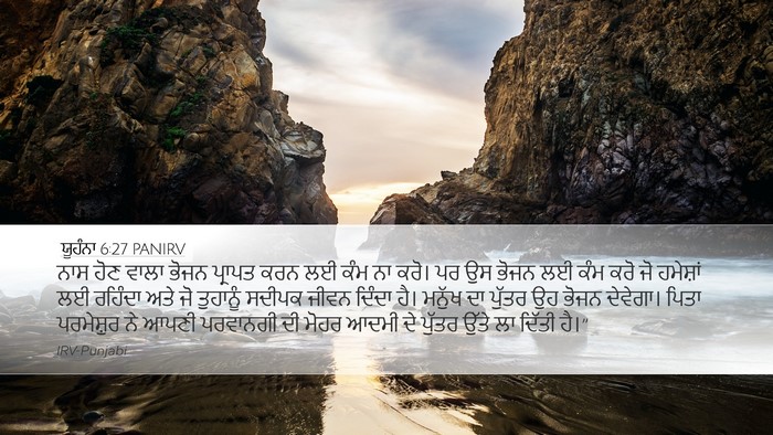 ਯੂਹੰਨਾ 6:27 PANIRV Bible Verse Image