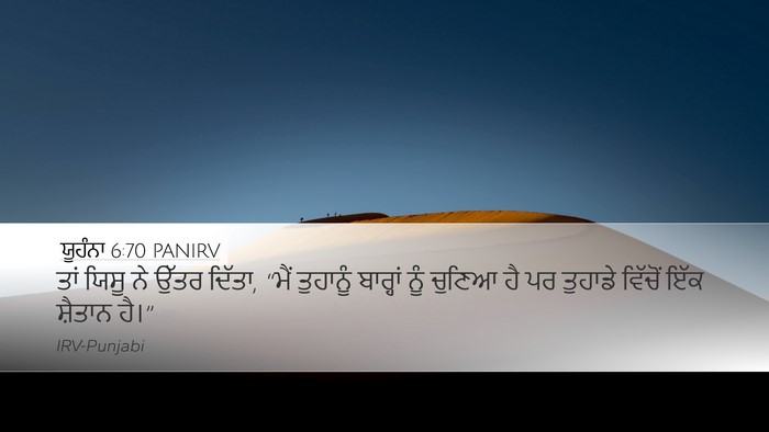 ਯੂਹੰਨਾ 6:70 PANIRV Bible Verse Image