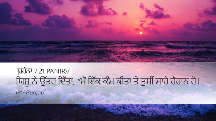 ਯੂਹੰਨਾ 7:21 PANIRV Bible Verse Image
