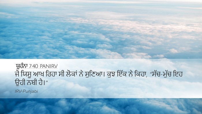 ਯੂਹੰਨਾ 7:40 PANIRV Bible Verse Image