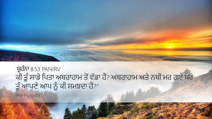 ਯੂਹੰਨਾ 8:53 PANIRV Bible Verse Image