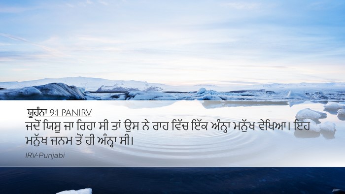 ਯੂਹੰਨਾ 9:1 PANIRV Bible Verse Image