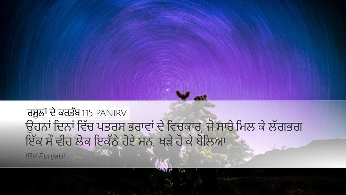 ਰਸੂਲਾਂ ਦੇ ਕਰਤੱਬ 1:15 PANIRV Bible Verse Image