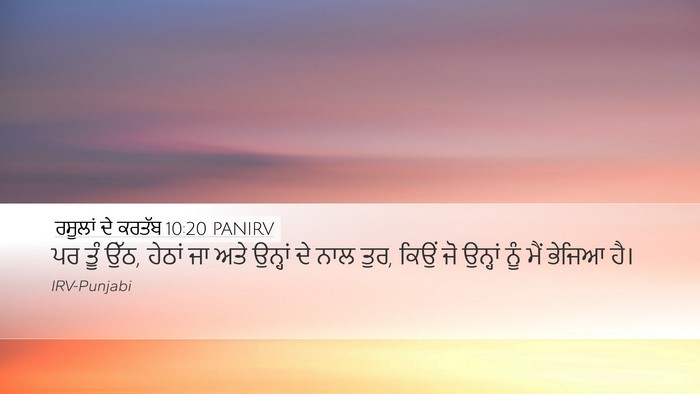 ਰਸੂਲਾਂ ਦੇ ਕਰਤੱਬ 10:20 PANIRV Bible Verse Image