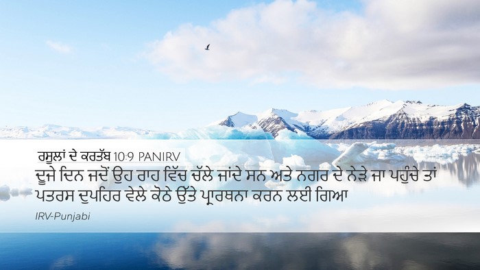 ਰਸੂਲਾਂ ਦੇ ਕਰਤੱਬ 10:9 PANIRV Bible Verse Image