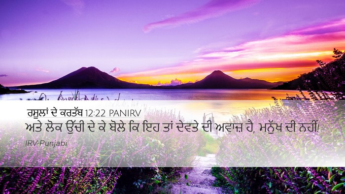 ਰਸੂਲਾਂ ਦੇ ਕਰਤੱਬ 12:22 PANIRV Bible Verse Image