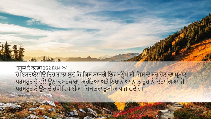 ਰਸੂਲਾਂ ਦੇ ਕਰਤੱਬ 2:22 PANIRV Bible Verse Image