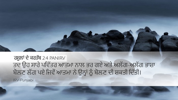 ਰਸੂਲਾਂ ਦੇ ਕਰਤੱਬ 2:4 PANIRV Bible Verse Image