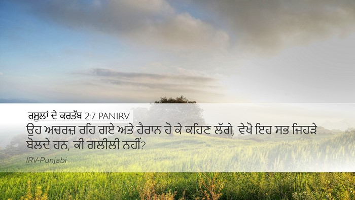 ਰਸੂਲਾਂ ਦੇ ਕਰਤੱਬ 2:7 PANIRV Bible Verse Image
