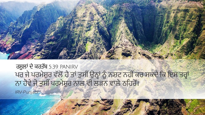 ਰਸੂਲਾਂ ਦੇ ਕਰਤੱਬ 5:39 PANIRV Bible Verse Image